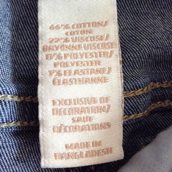 Justice Girls Denim Jean Shorts, Sz. 8 - Picture 6 of 9